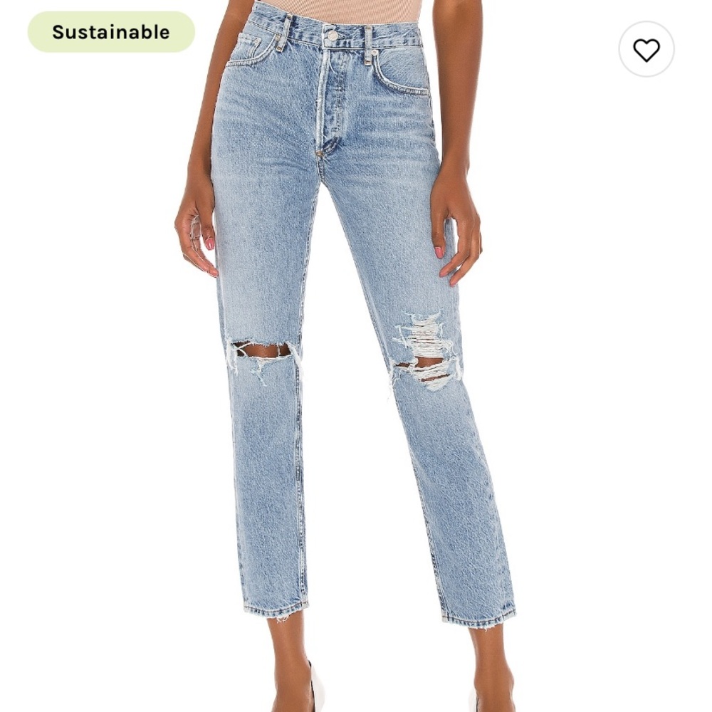 NEW LOOKING BUT WORN AGOLDE JEANS